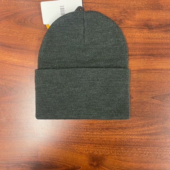 Carhartt Knit Cuffed Beanie in Charcoal Gray - Picture 3 of 5